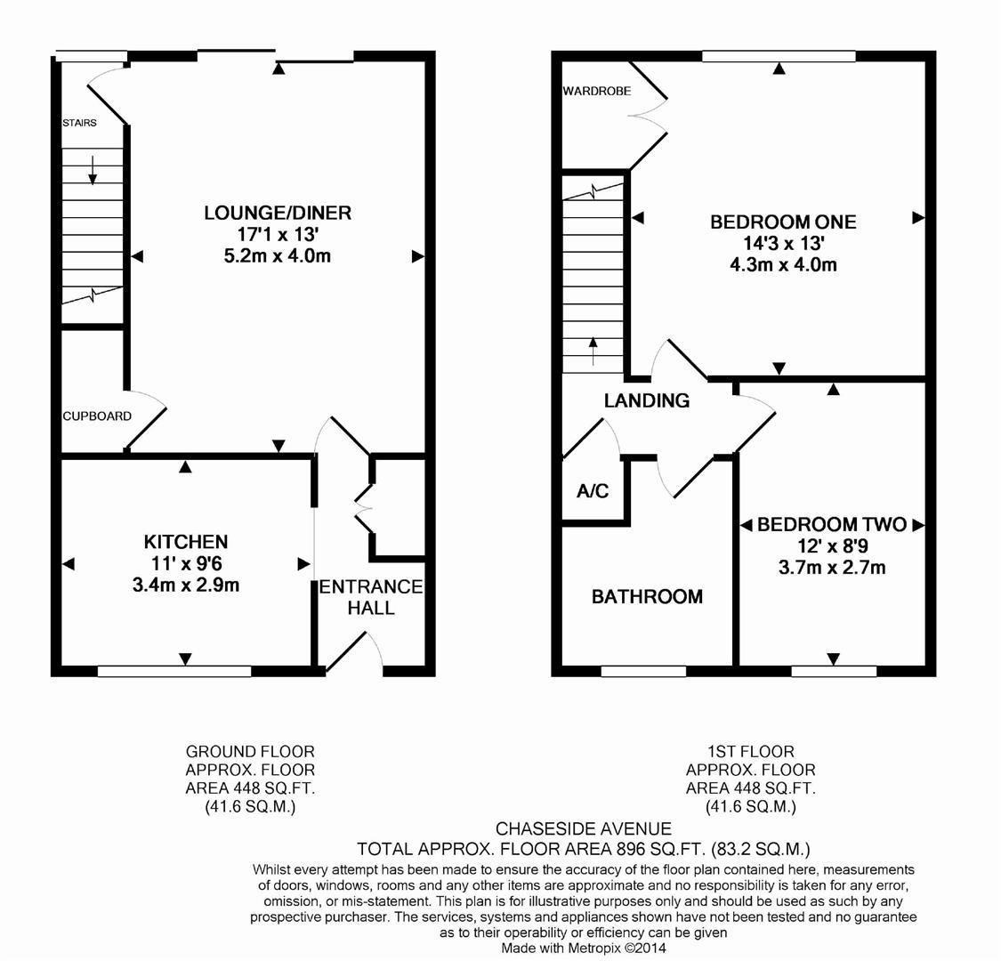 Floorplans For Chaseside Avenue, Twyford, Reading