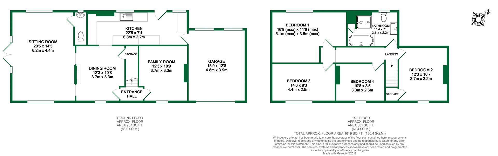 Floorplans For Westend, Waltham St Lawrence