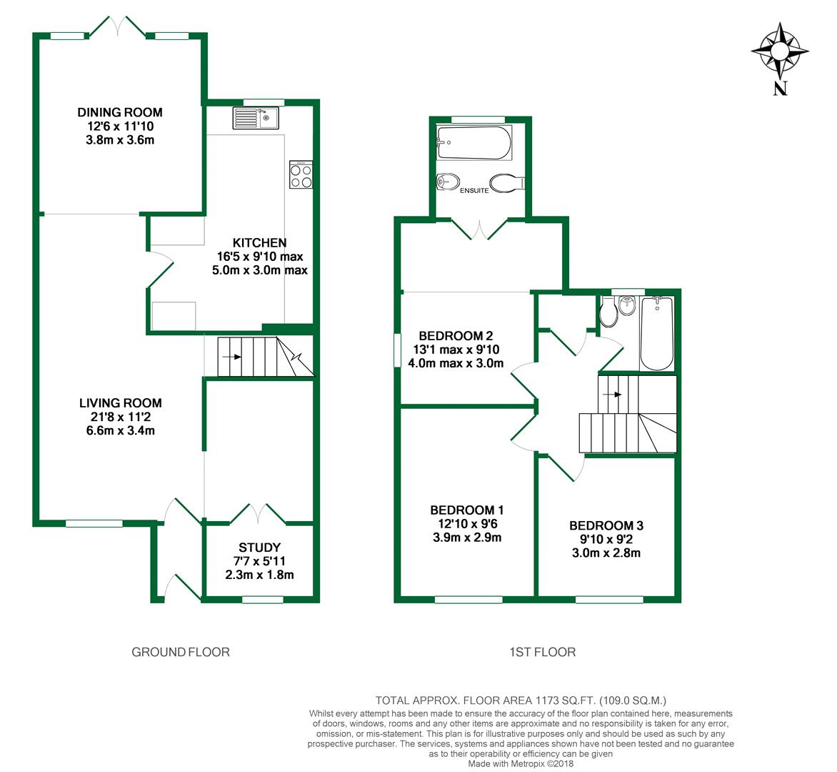 Floorplans For Saleby Close, Lower Earley, Reading