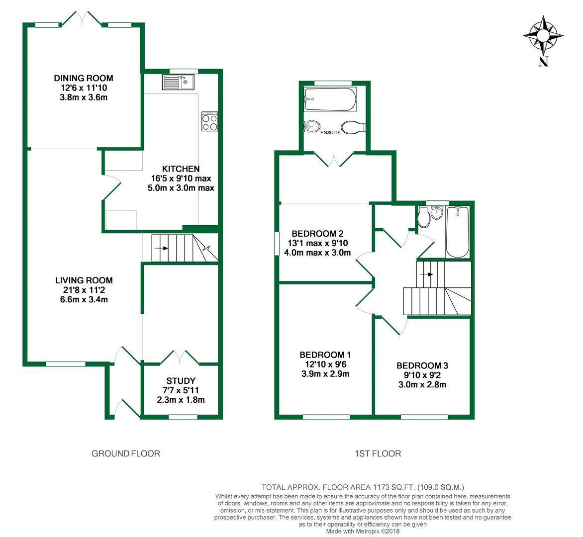 Floorplans For Saleby Close, Lower Earley, Reading