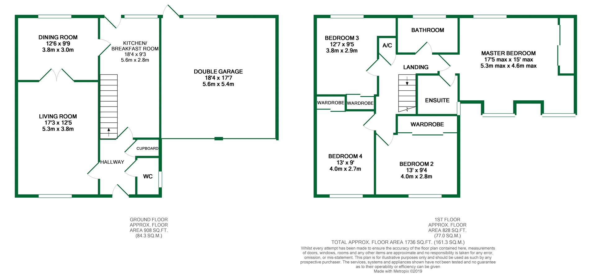 Floorplans For The Hawthorns, Charvil, Reading