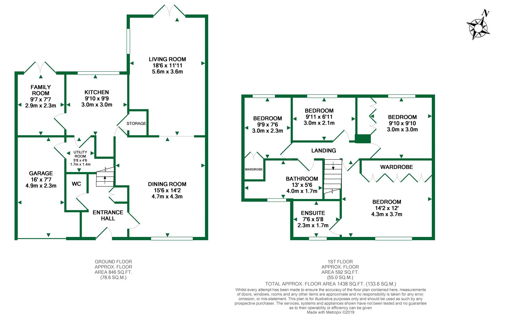 Floorplans For Newalls Rise, Wargrave, Reading