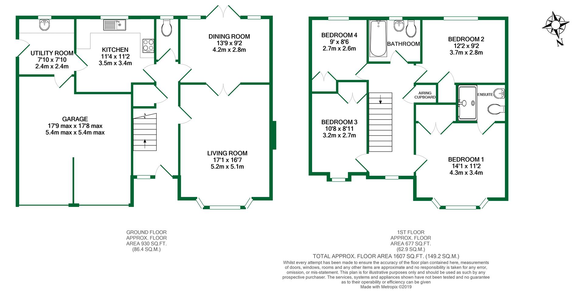 Floorplans For East Park Farm Drive, Charvil, Reading