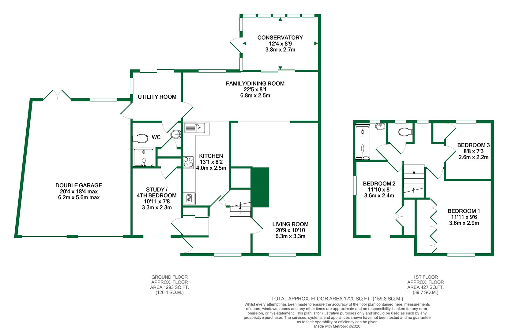 Floorplans For Butts Hill Road, Woodley, Reading