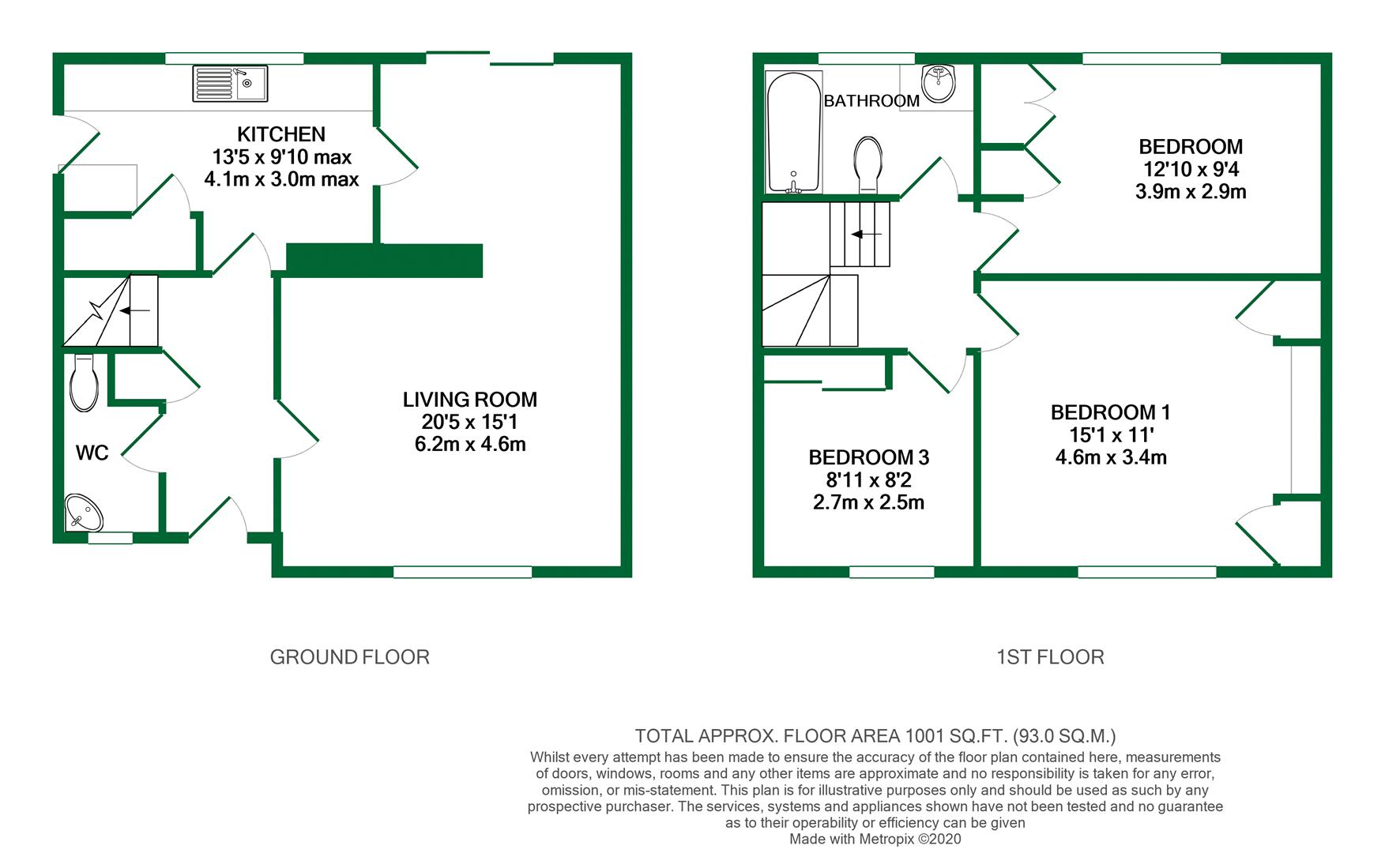 Floorplans For Springfield Park, Twyford, Reading