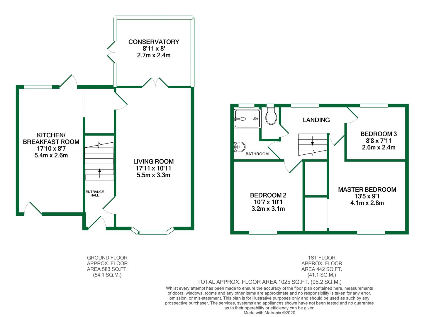 Floorplans For Kingsley Close, Charvil, Reading