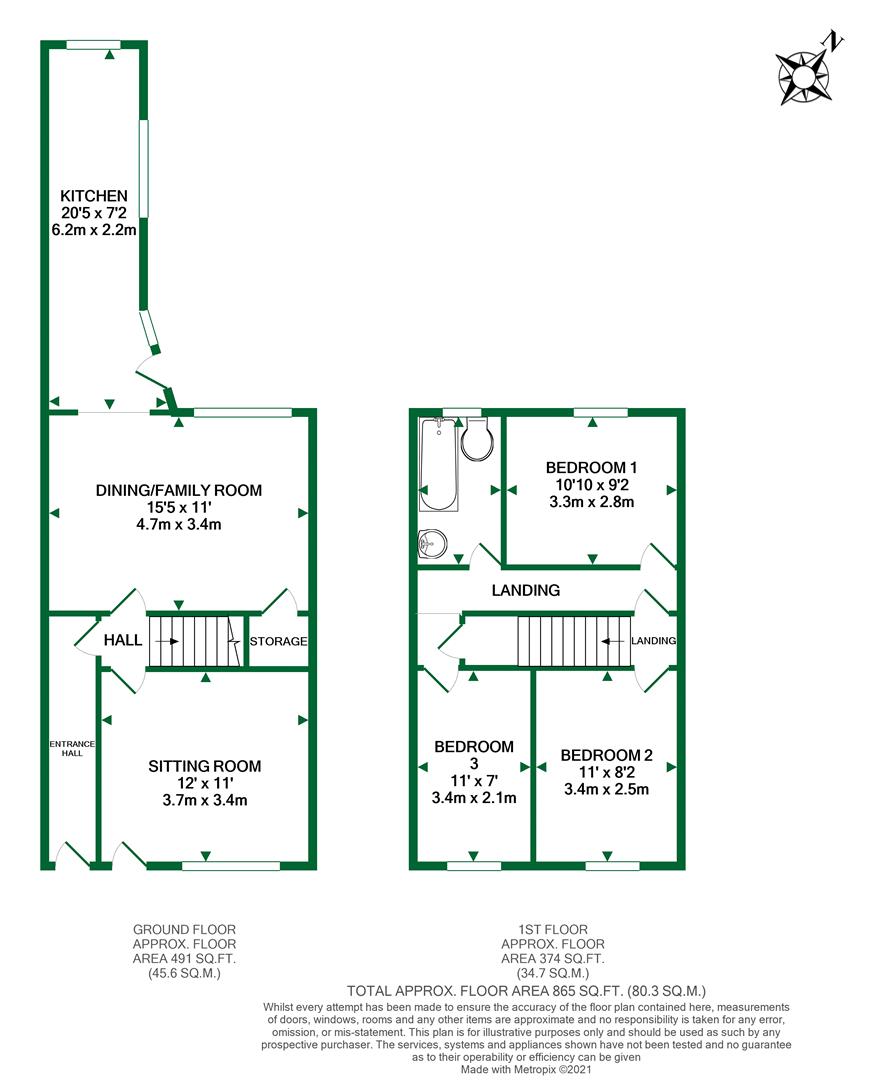 Floorplans For Brook Street, Twyford, Reading