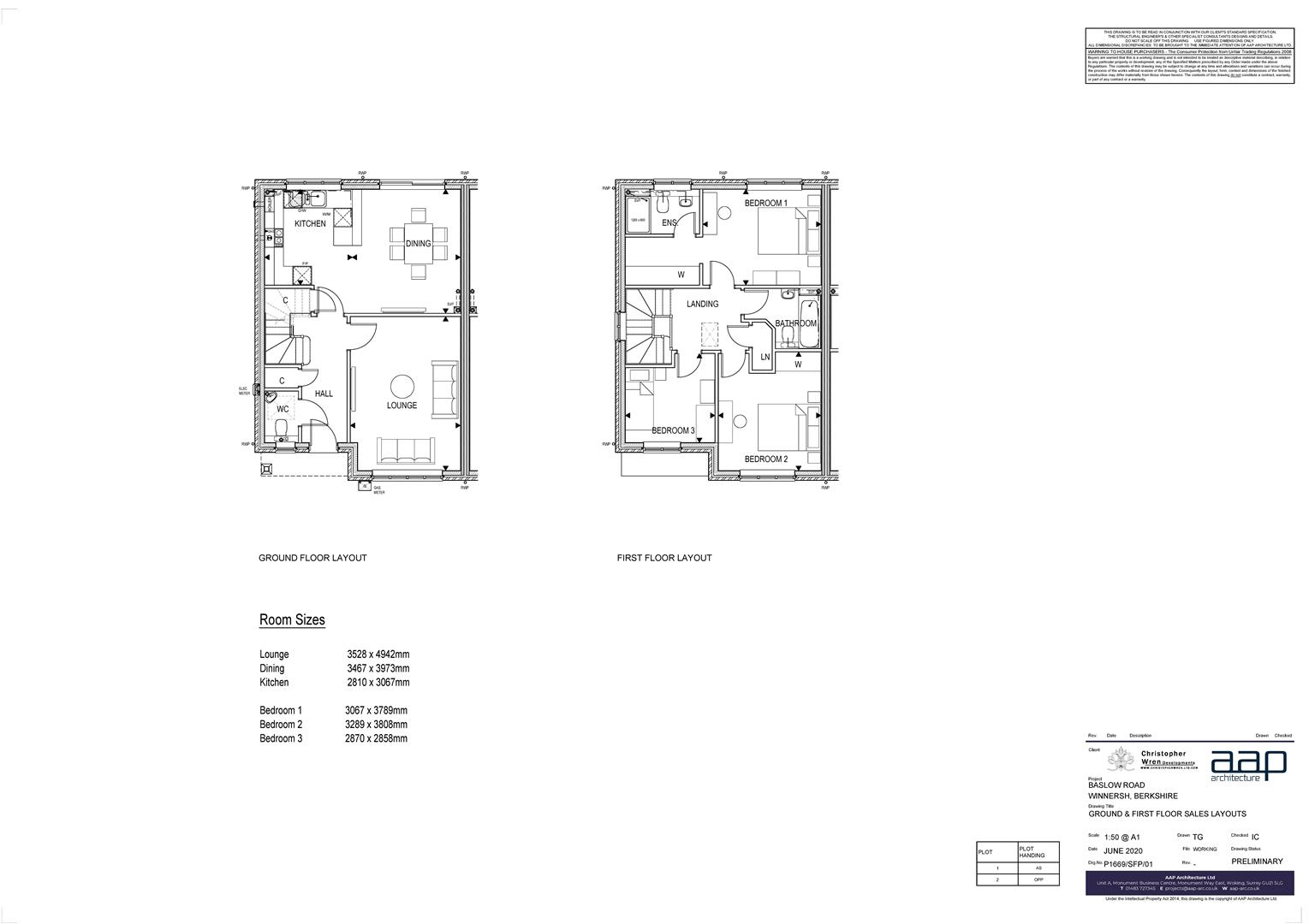 Floorplans For Baslow Road, Winnersh, Wokingham