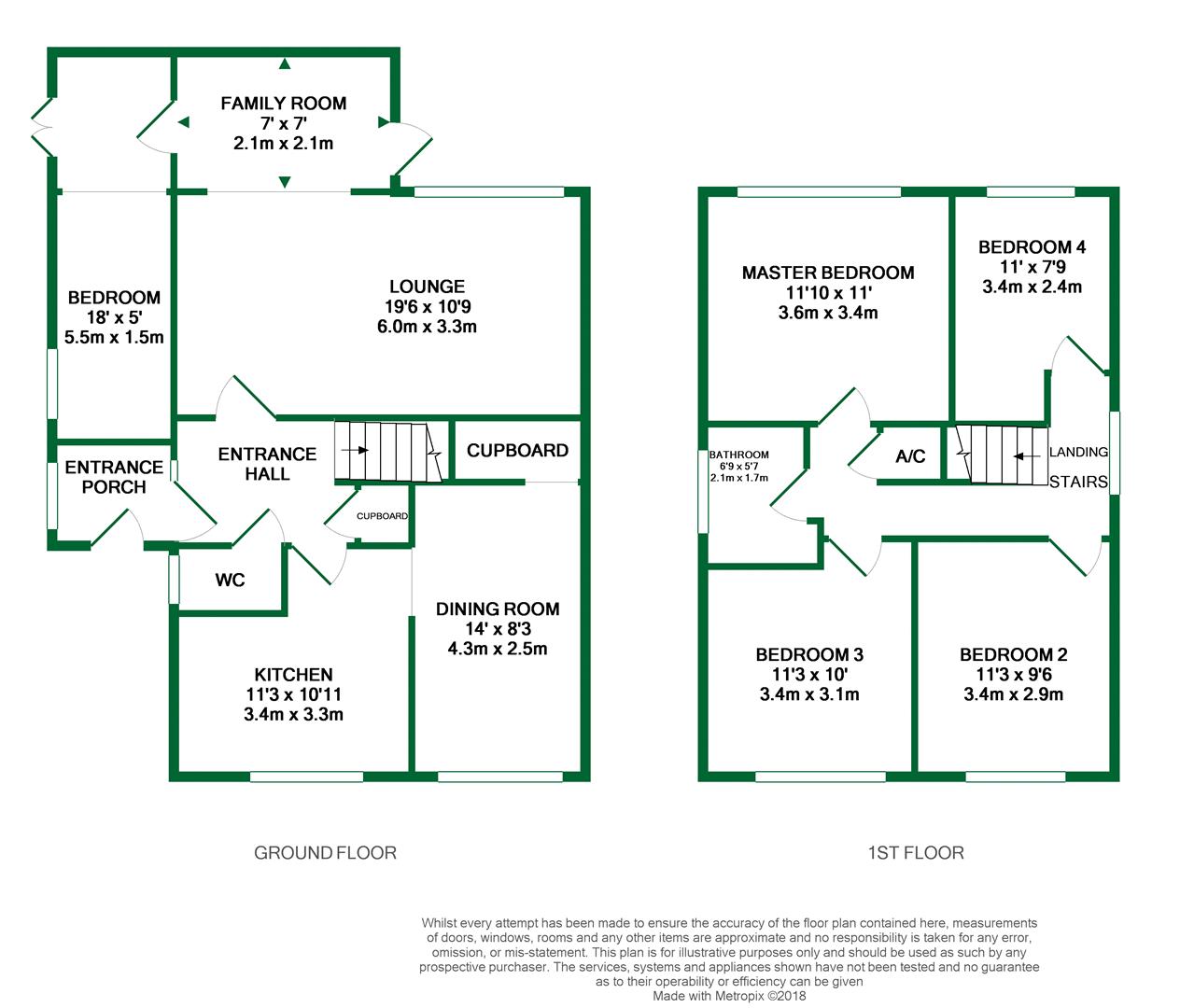 Floorplans For Lunds Farm Road, Woodley, Reading