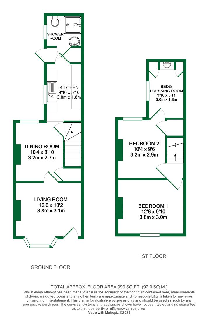 Floorplans For Brook Street, Twyford, Reading