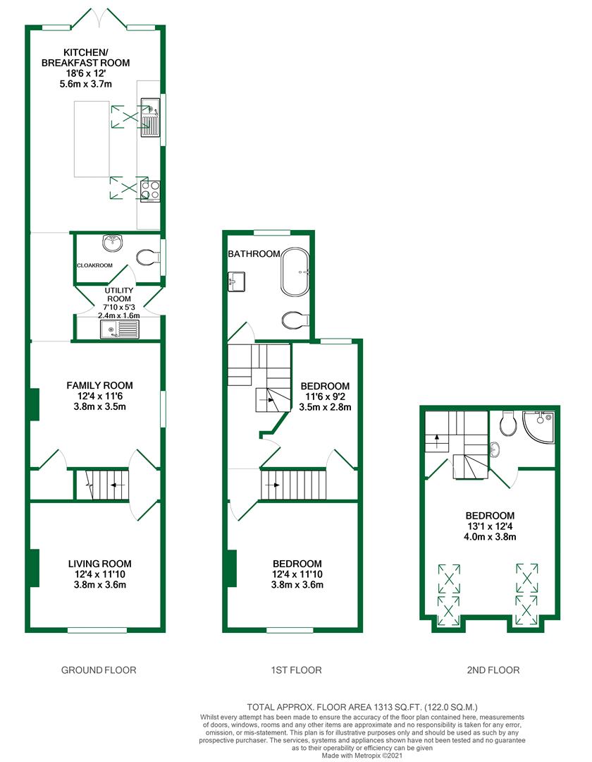 Floorplans For Lodge Road, Whistley Green, Reading