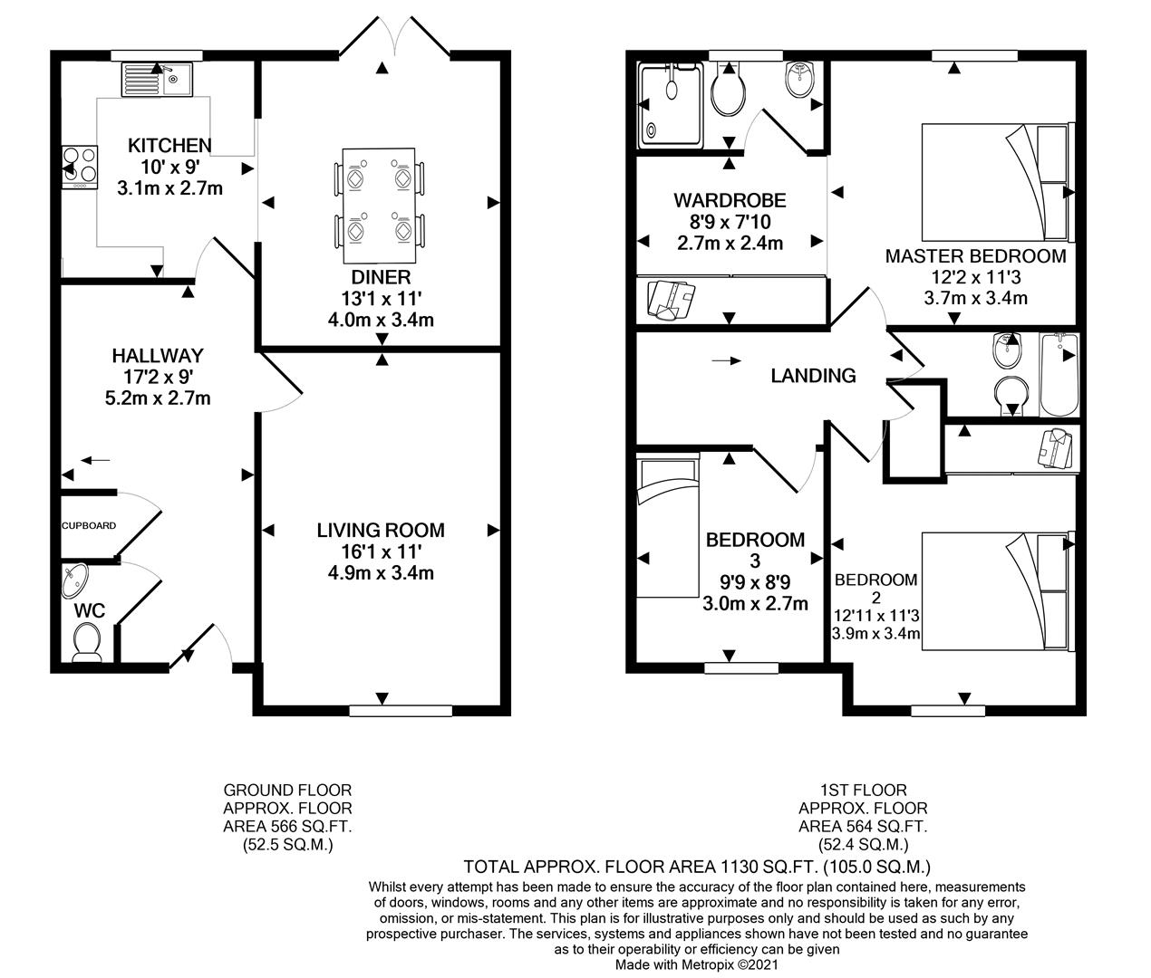 Floorplans For Baslow Road, Winnersh, Wokingham