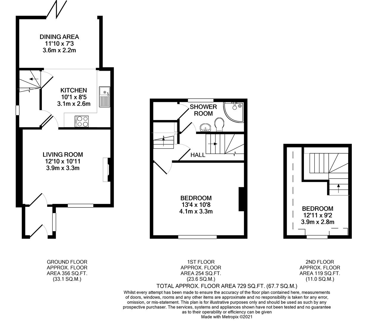 Floorplans For Beansheaf Terrace, Wallingford