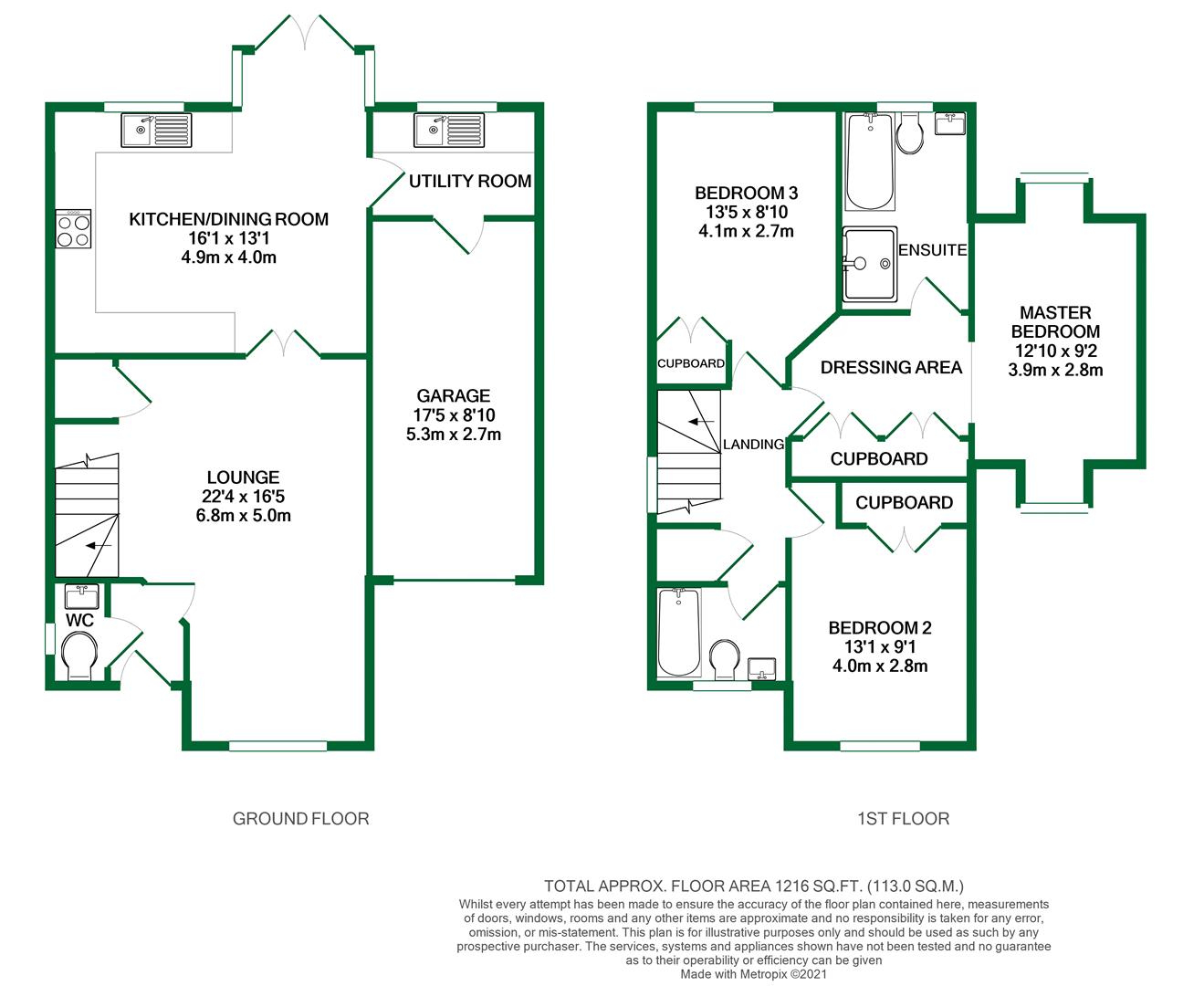 Floorplans For Pipistrelle Way, Reading