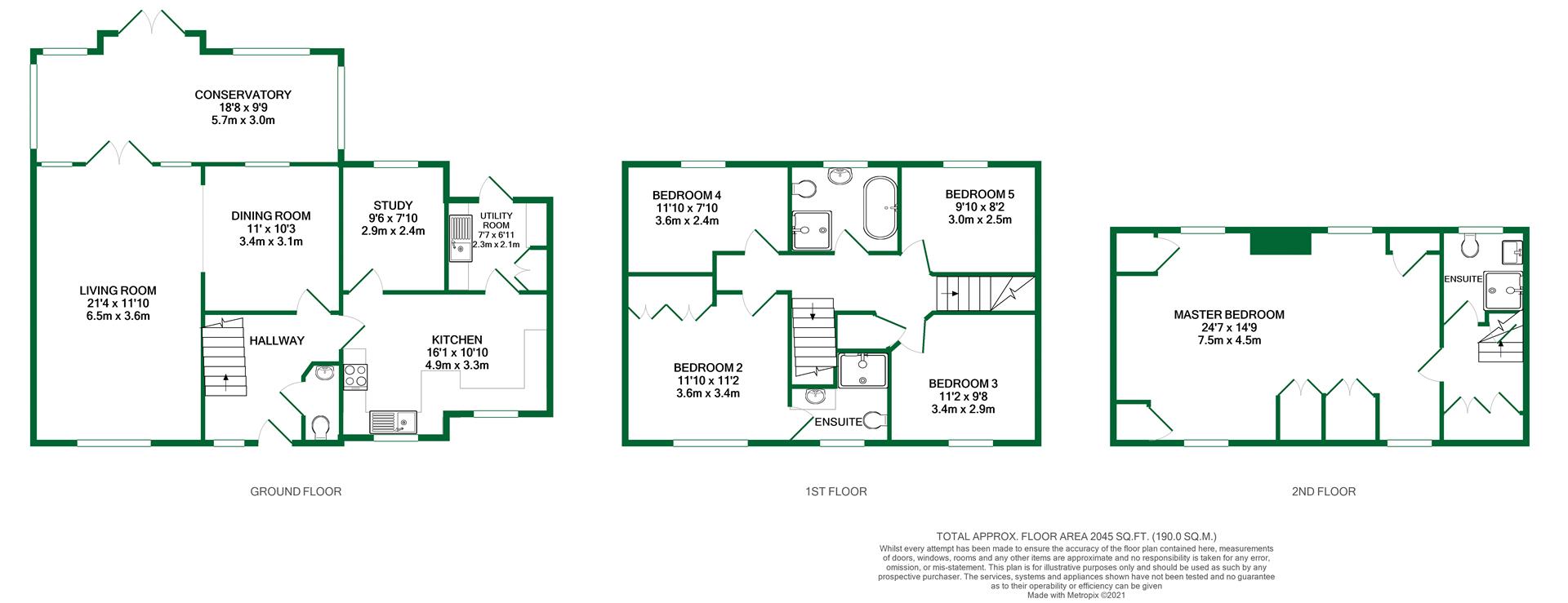 Floorplans For East Park Farm Drive, Reading