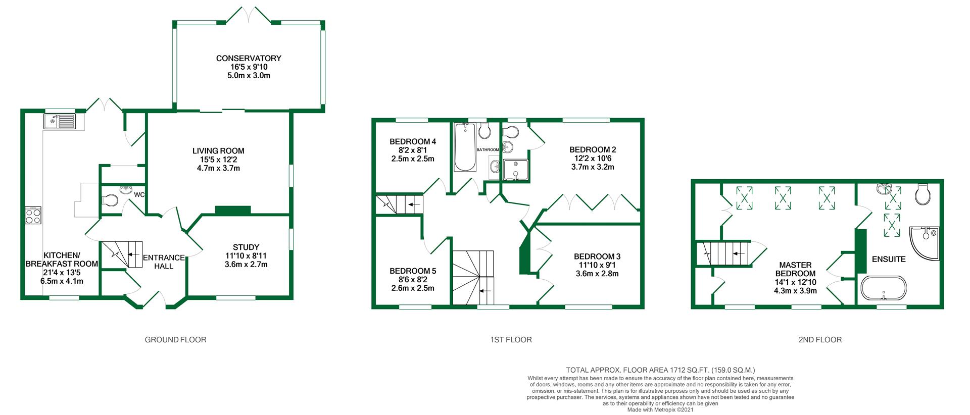 Floorplans For Buttercup Close, Wokingham