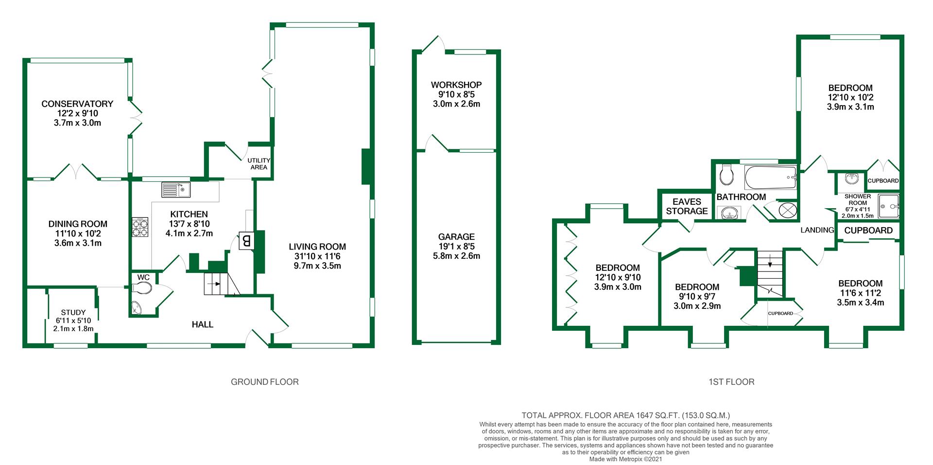 Floorplans For London Road, Ruscombe, Reading