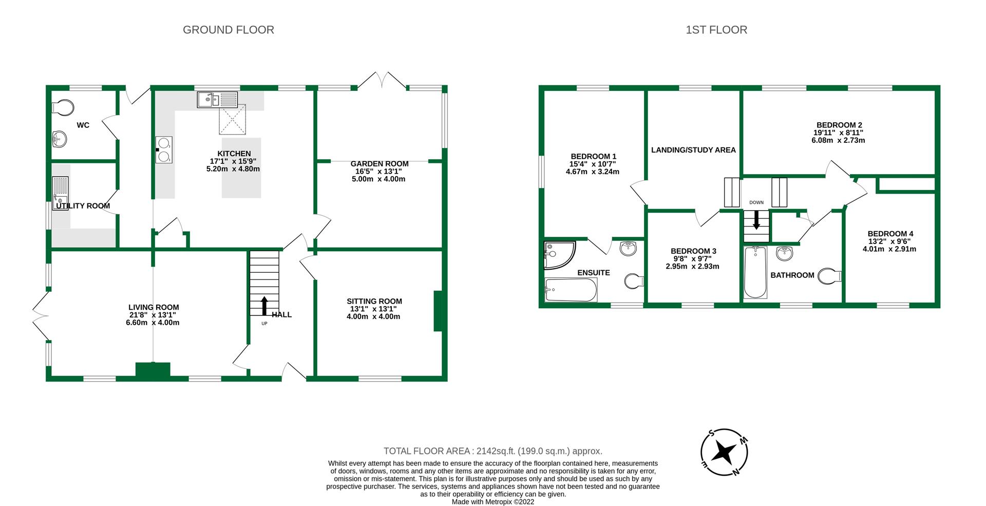 Floorplans For Broadcommon Road, Hurst, Reading