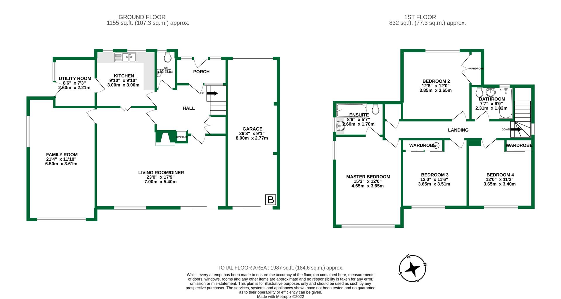 Floorplans For Beverley Gardens, Wargrave, Reading