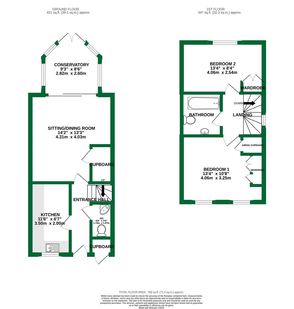 Floorplans For Jarvis Drive, Twyford, Reading
