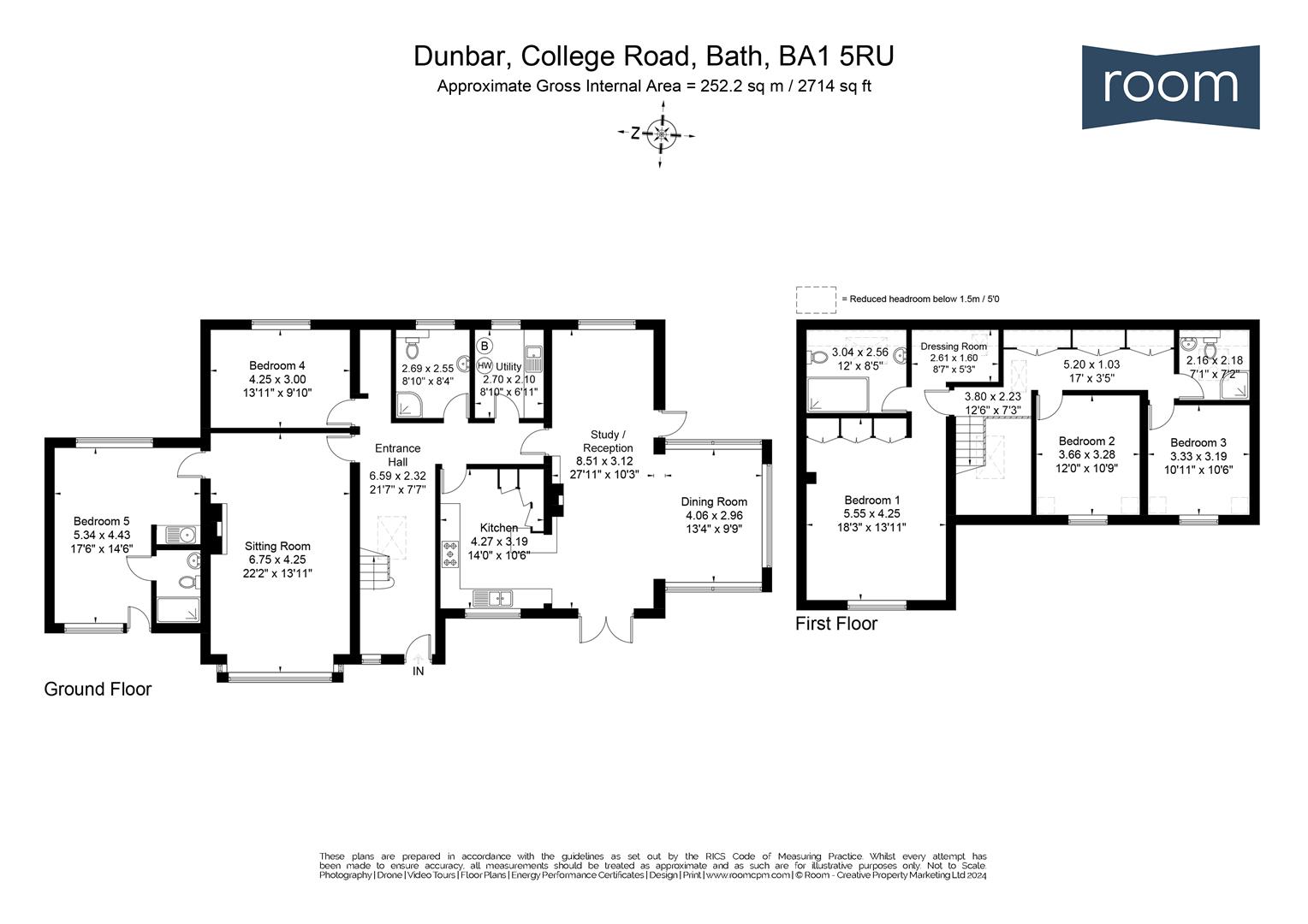 Floorplans For College Road, Bath, BA1