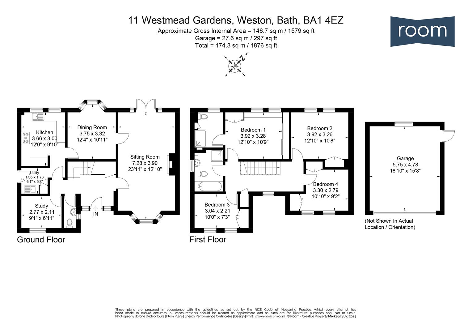 Floorplans For Westmead Gardens, Bath
