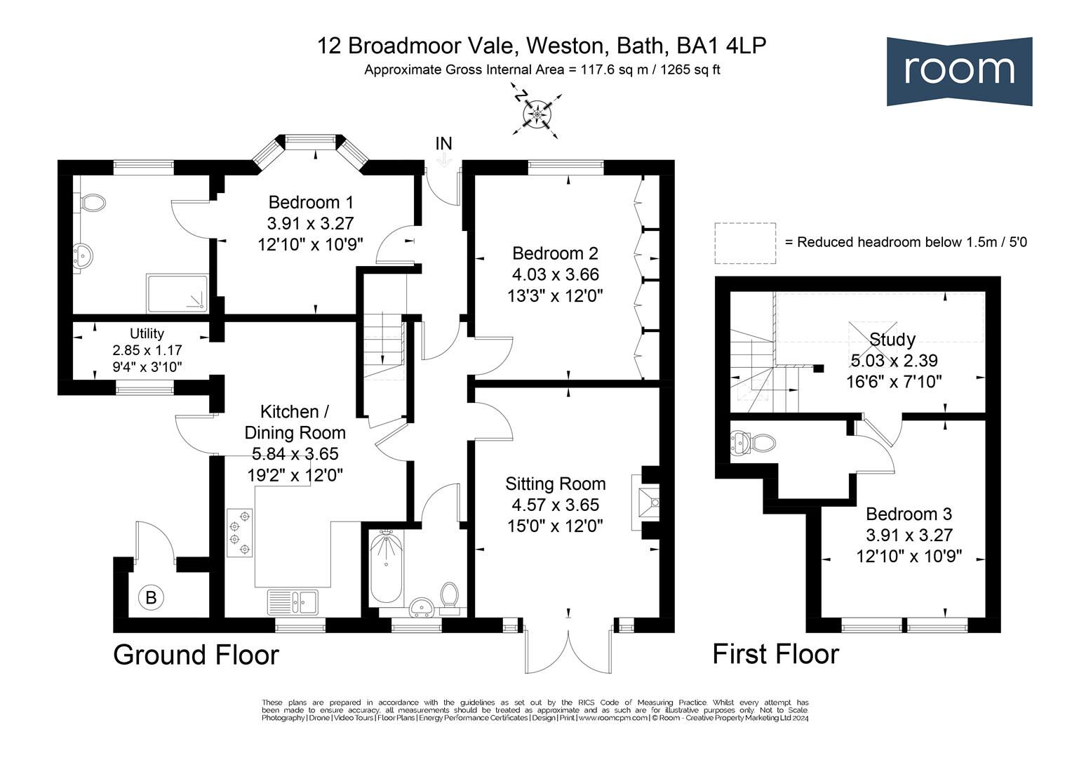 Floorplans For Broadmoor Vale, Bath