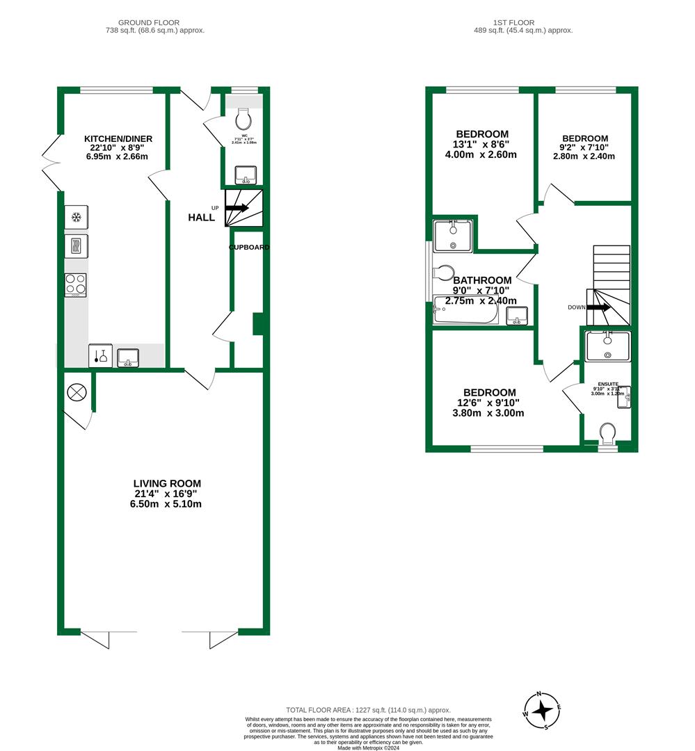 Floorplans For Milley Road, Waltham St. Lawrence,