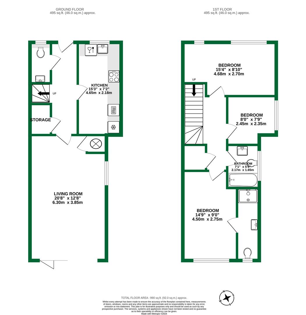 Floorplans For Milley Road, Waltham St. Lawrence, Reading