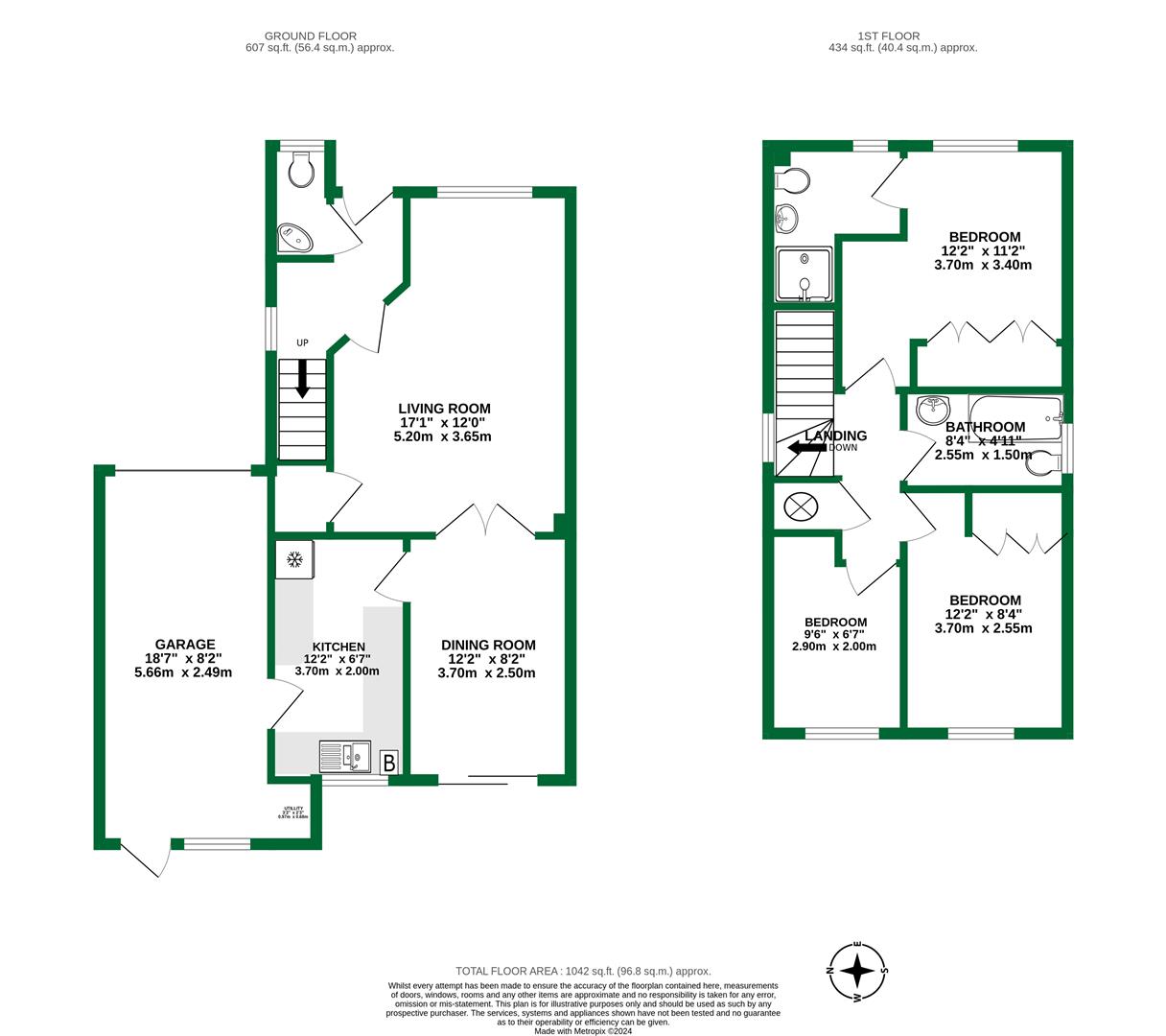 Floorplans For East Park Farm Drive, Charvil, Reading, RG10