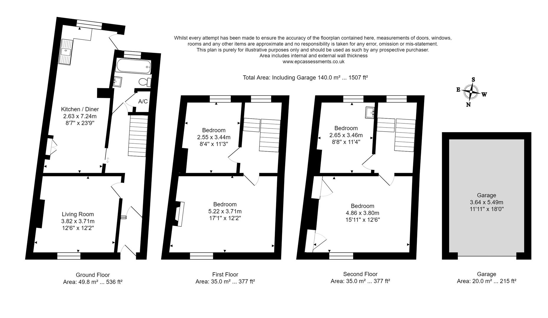 Floorplans For St. Marks Road, Widcombe, Bath