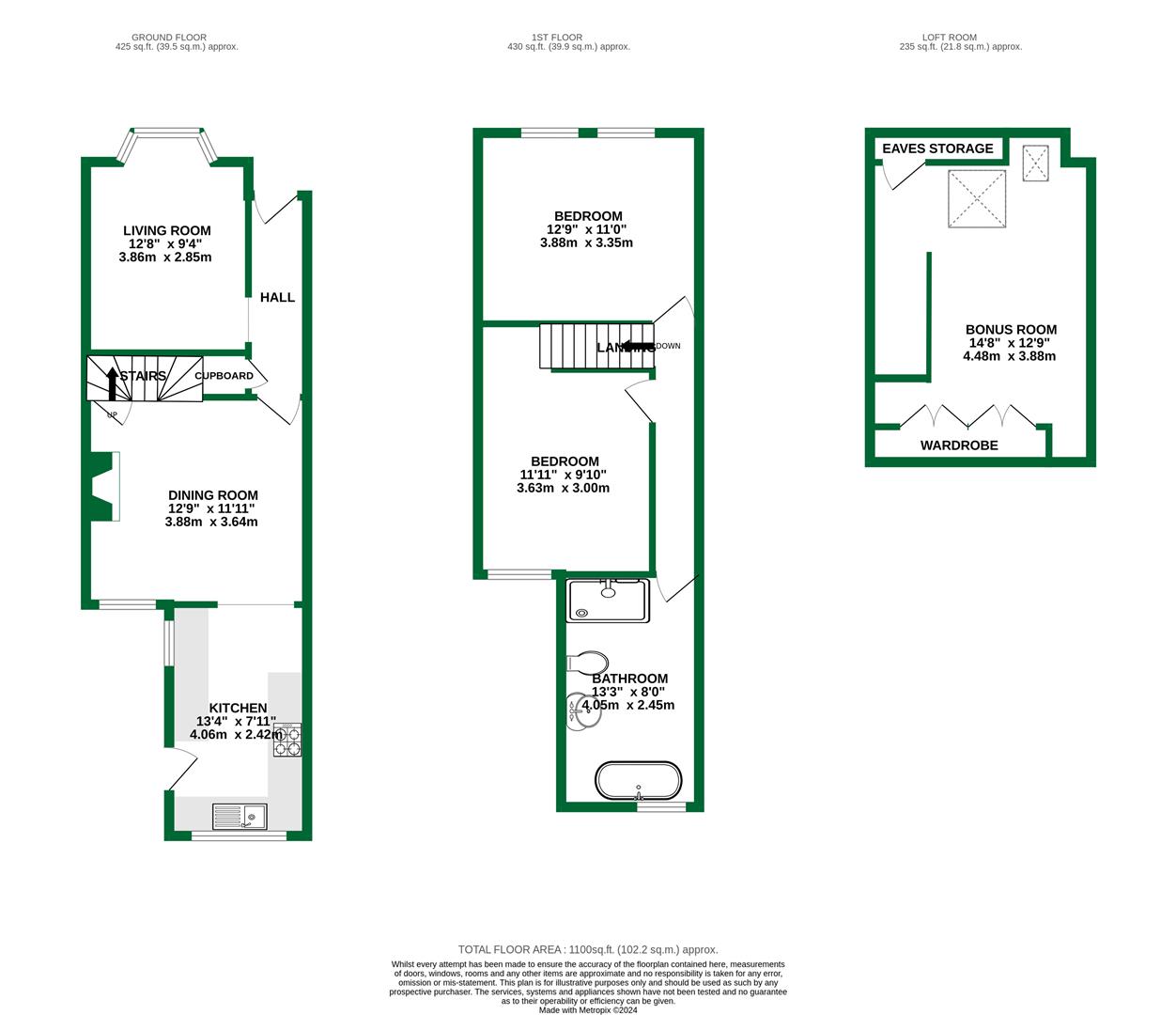 Floorplans For Station Terrace, Twyford, Reading
