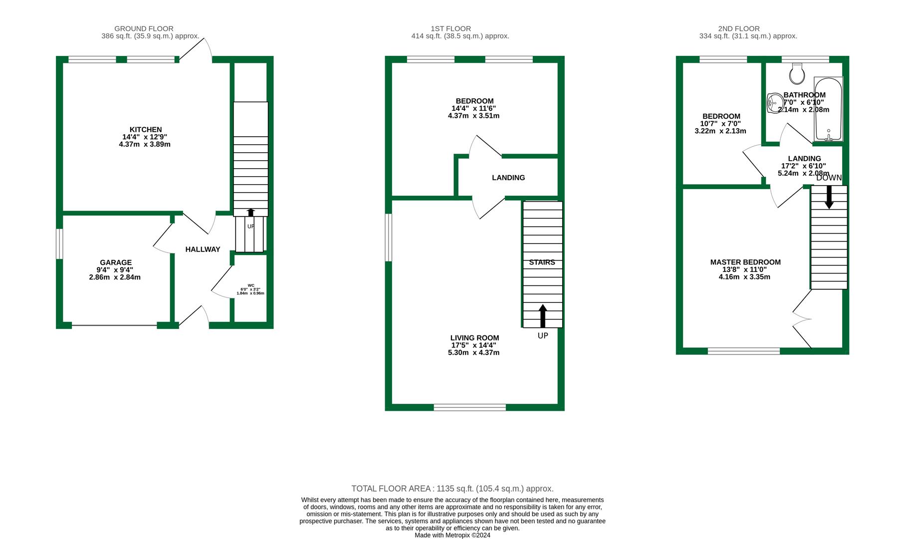 Floorplans For Headley Close, Woodley, Reading, Berkshire, RG5