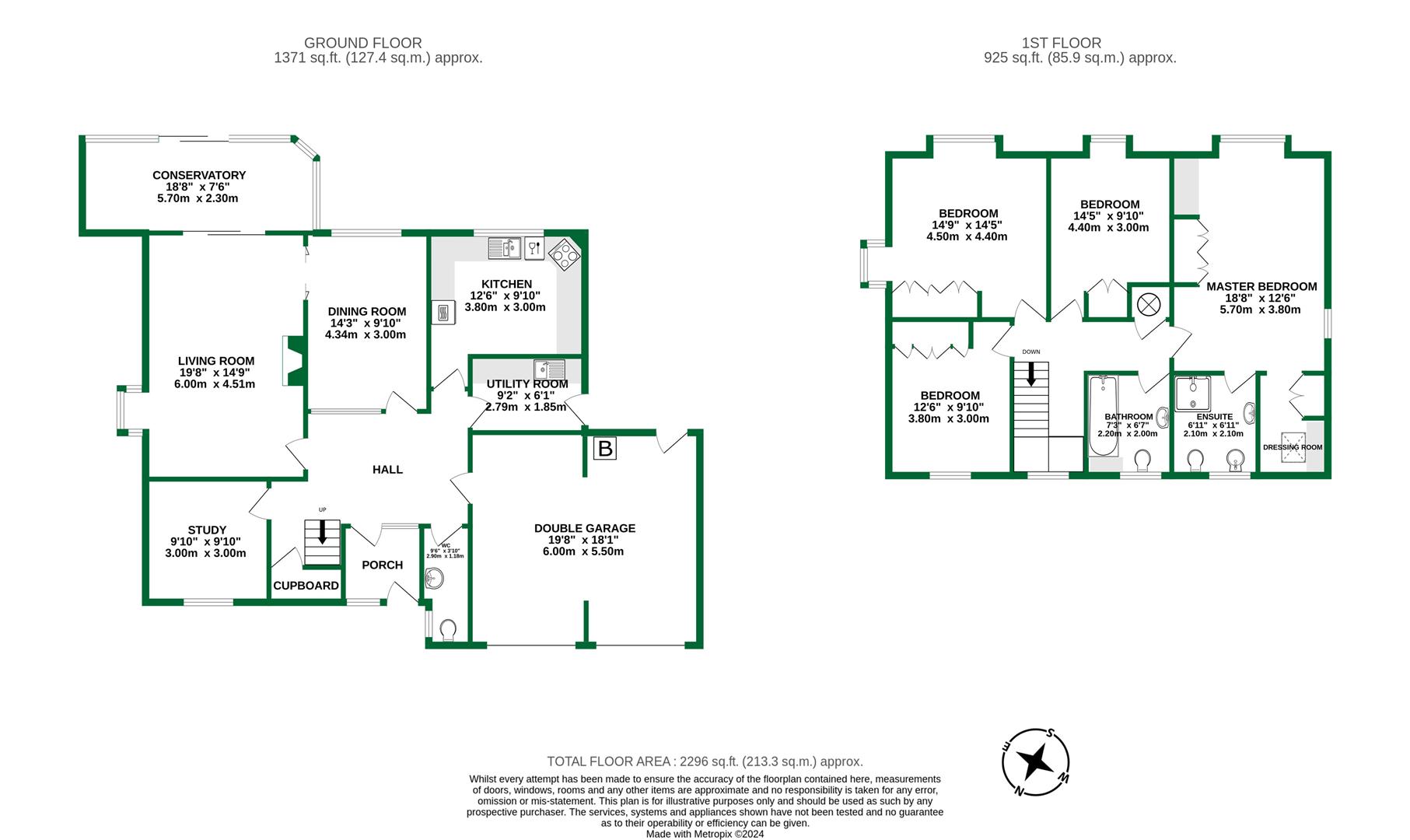 Floorplans For The Hawthorns, Charvil, Reading, Berkshire, RG10