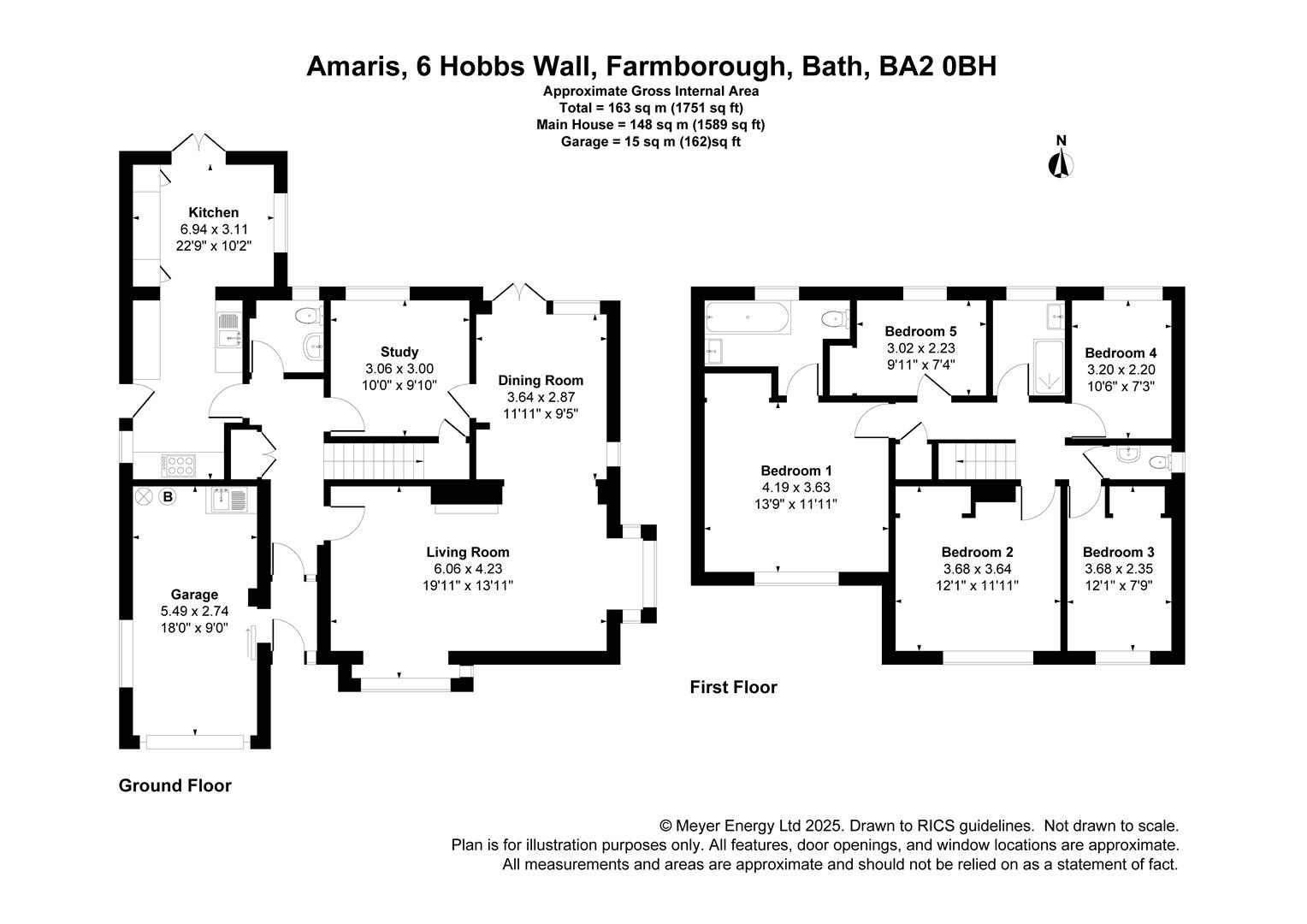 Floorplans For Hobbs Wall, Farmborough, Bath