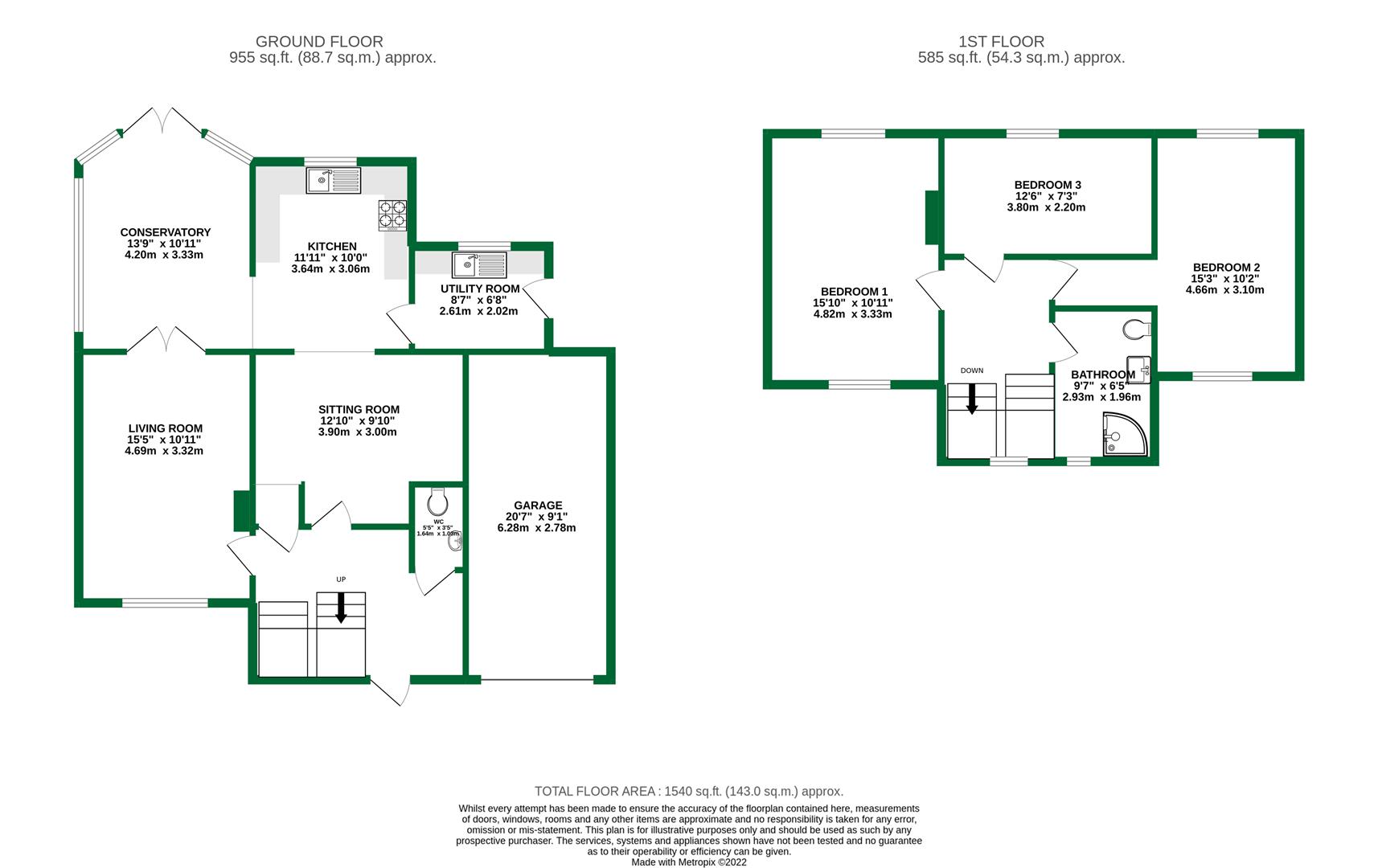 Floorplans For Choseley Road, Knowl Hill, Reading, Berkshire, RG10