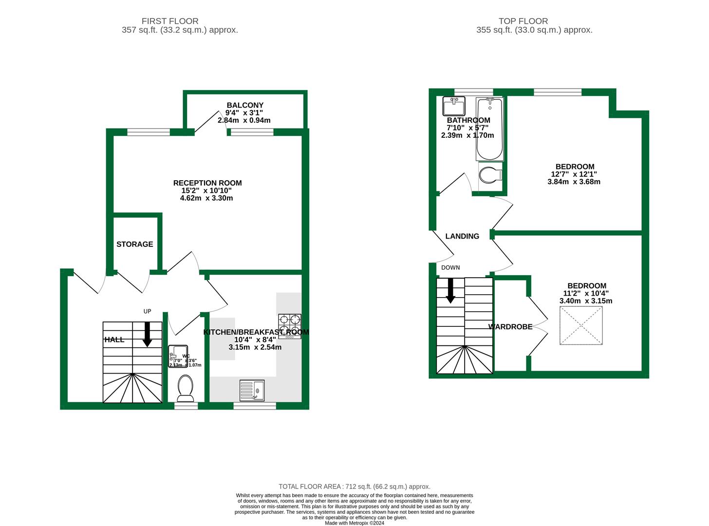 Floorplans For De Montfort Road, Reading