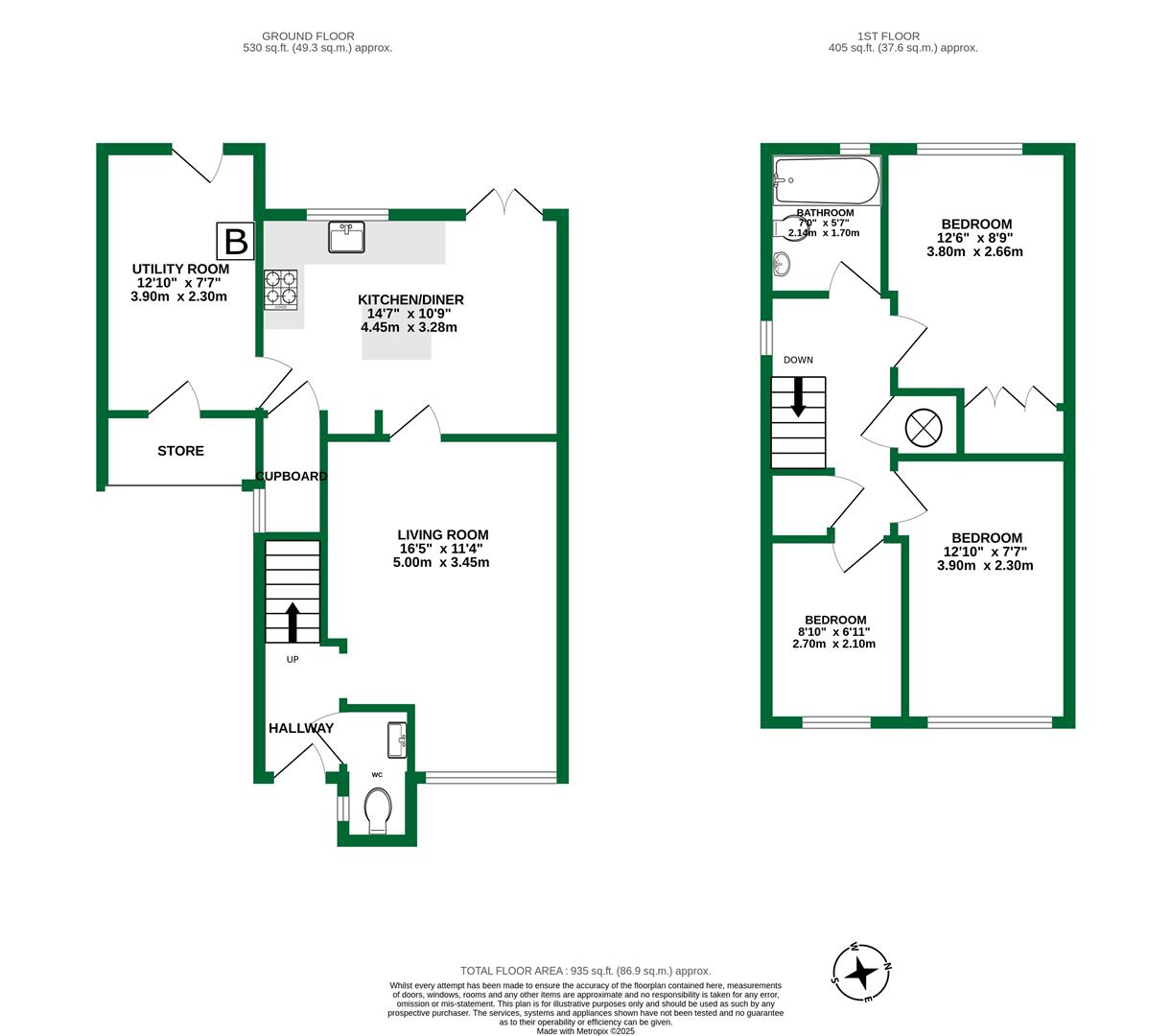 Floorplans For Gooch Close, Twyford, Reading, Berkshire, RG10