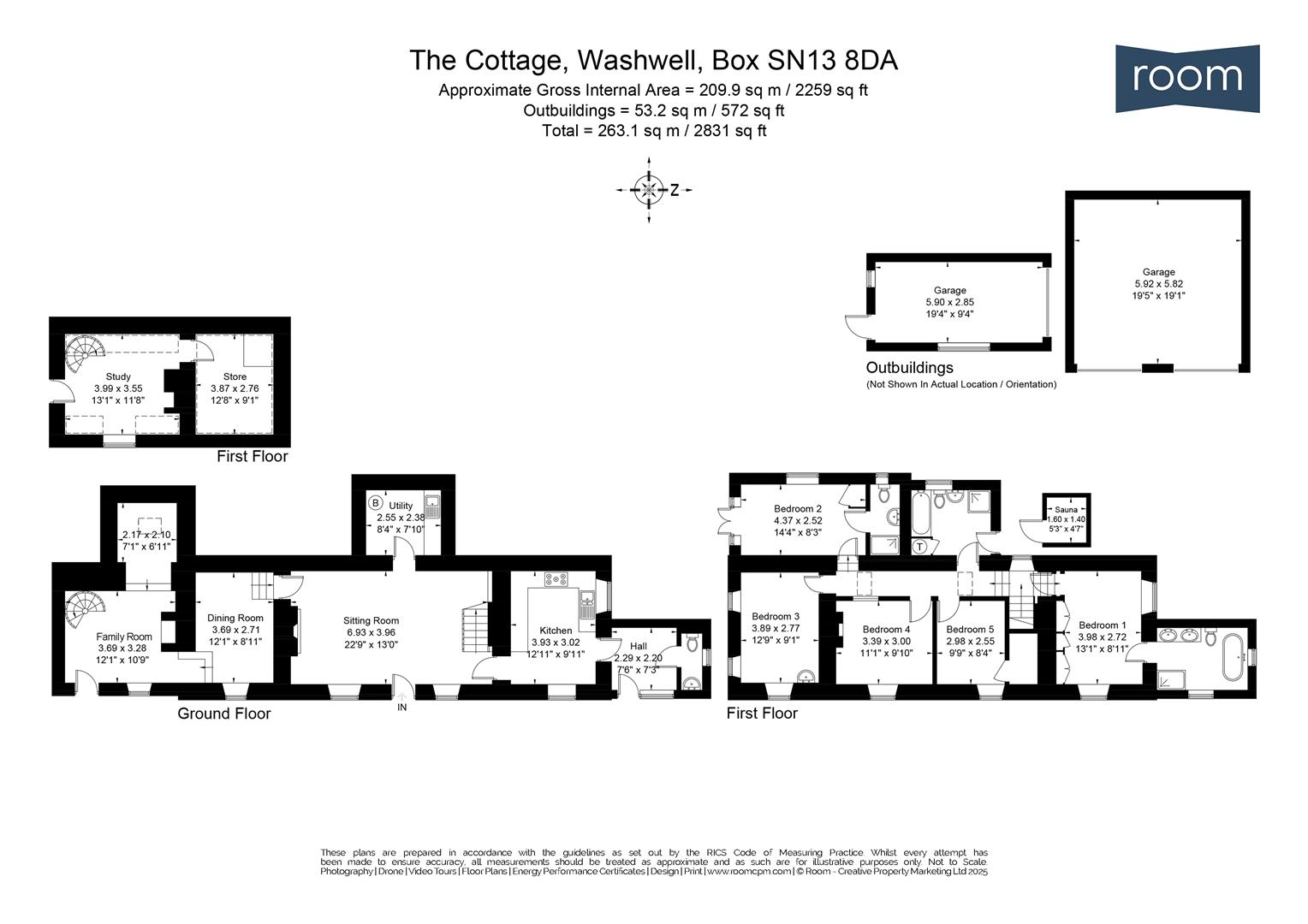 Floorplans For Washwell, Box, Corsham