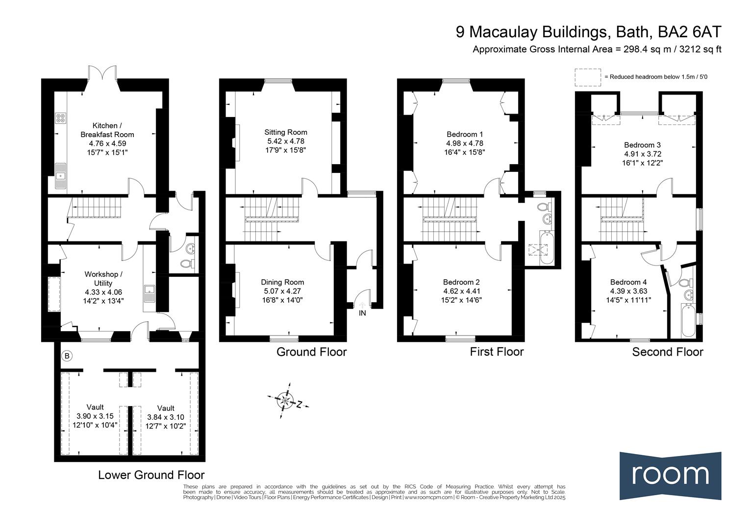 Floorplans For Macaulay Buildings, Widcombe, Bath