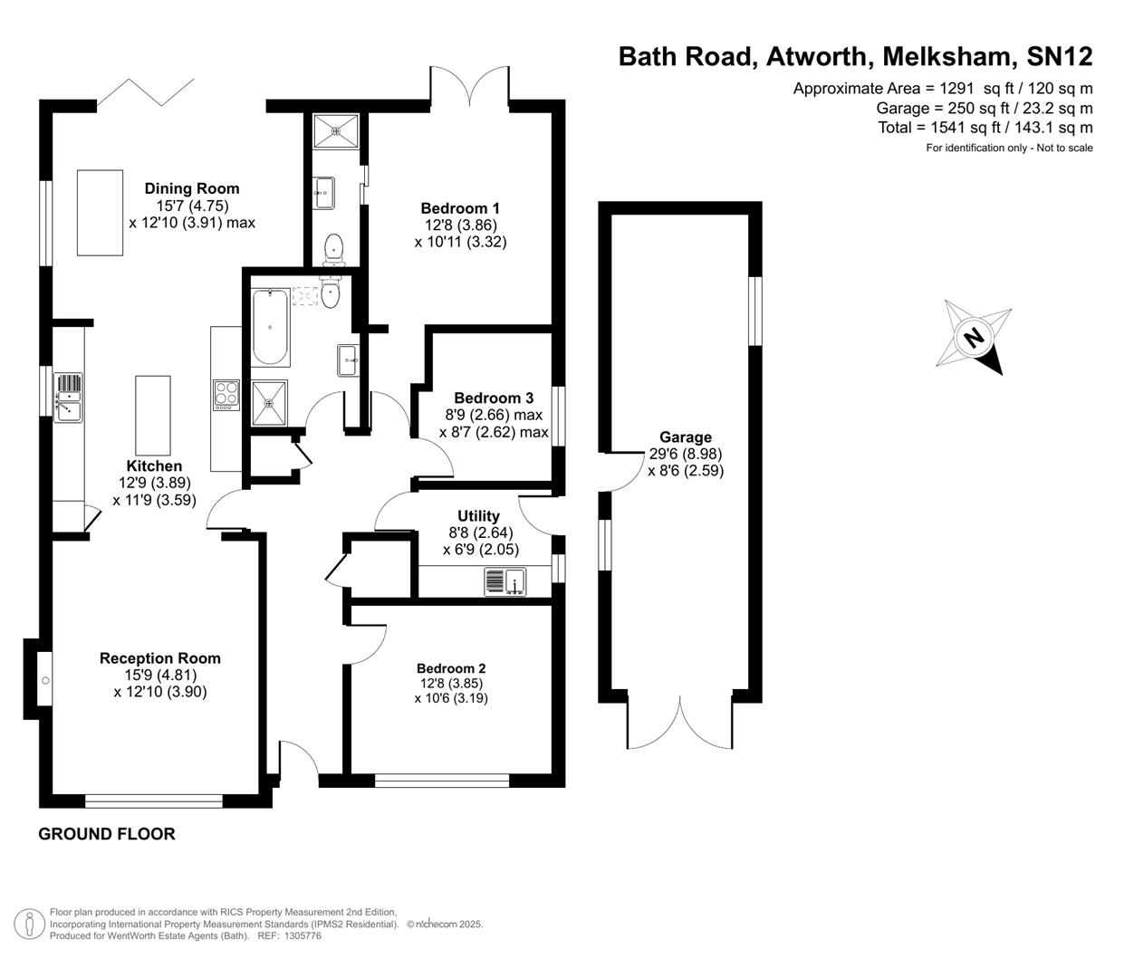 Floorplans For Bath Road, Atworth, Melksham