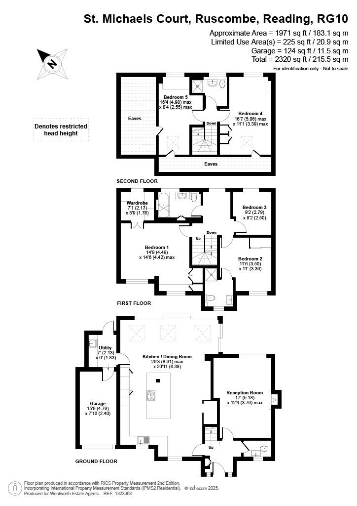 Floorplans For St. Michaels Court, Ruscombe, Reading, Berkshire, RG10