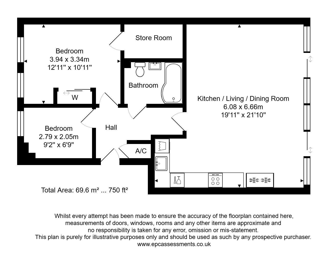 Floorplans For Victoria Bridge, Bath