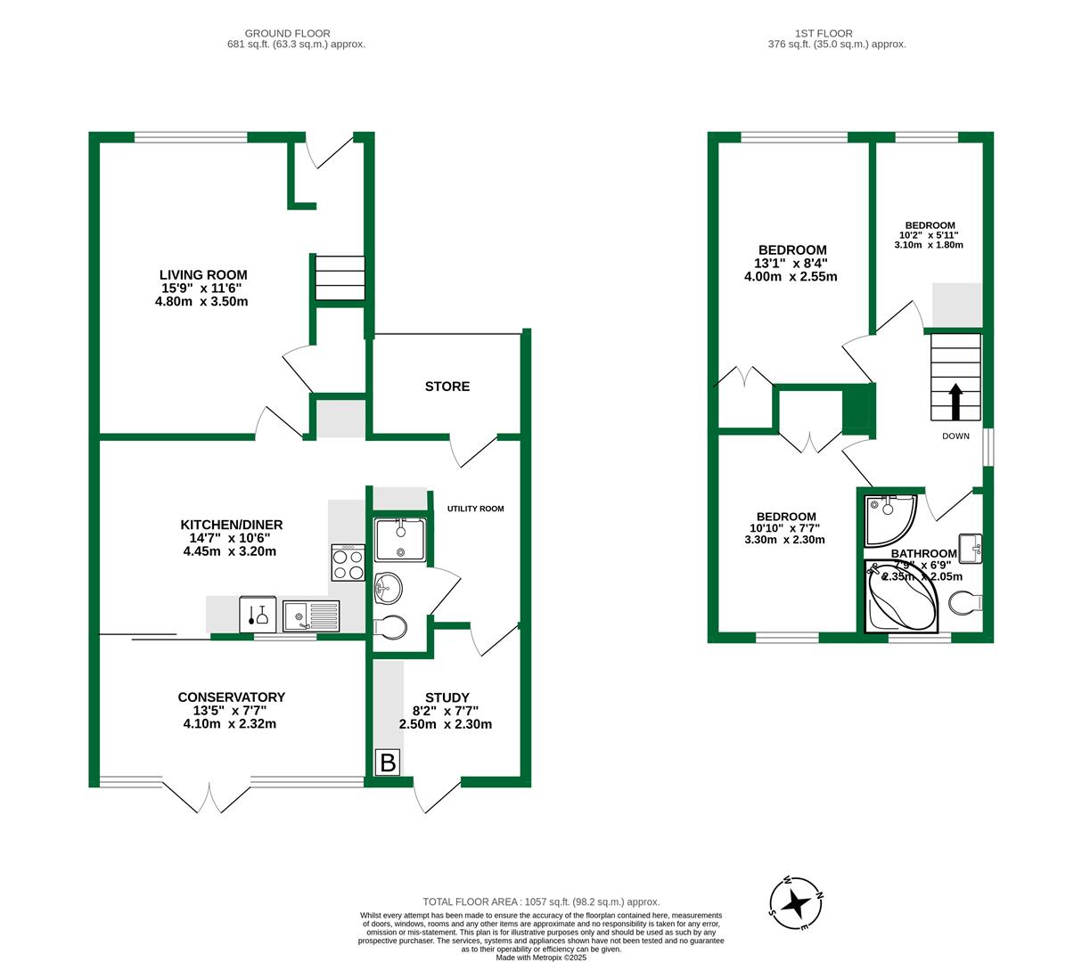Floorplans For Bolwell Close, Twyford, Reading, Berkshire, RG10