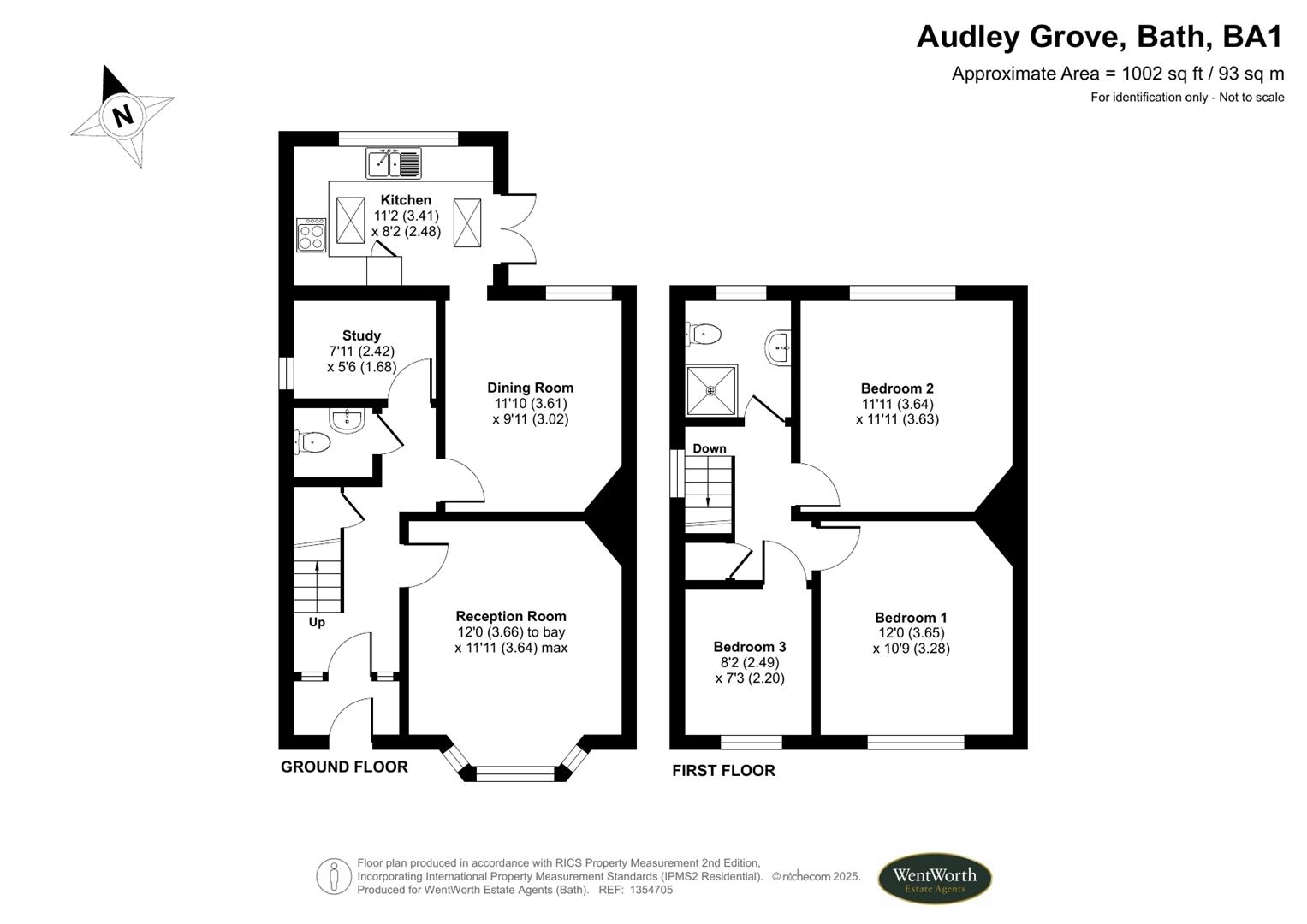 Floorplans For Audley Grove, Bath