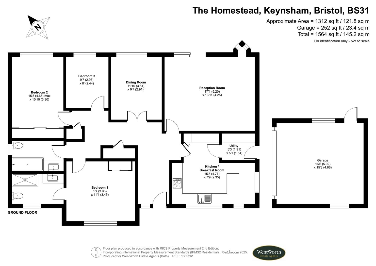 Floorplans For The Homestead, Keynsham, Bristol