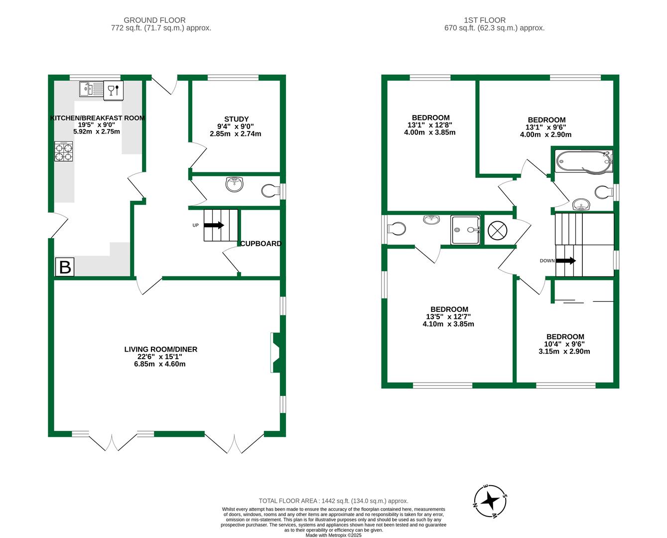 Floorplans For Richmond Road, Caversham, Reading