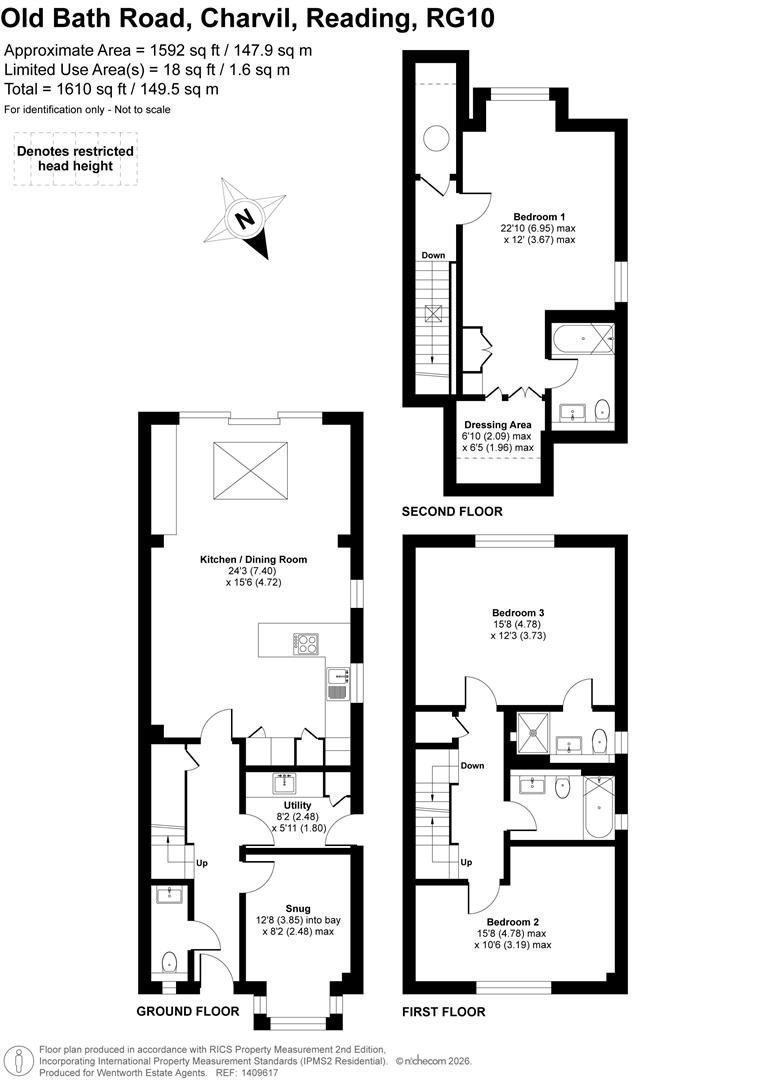 Floorplans For Old Bath Road, Charvil, Reading, Berkshire, RG10