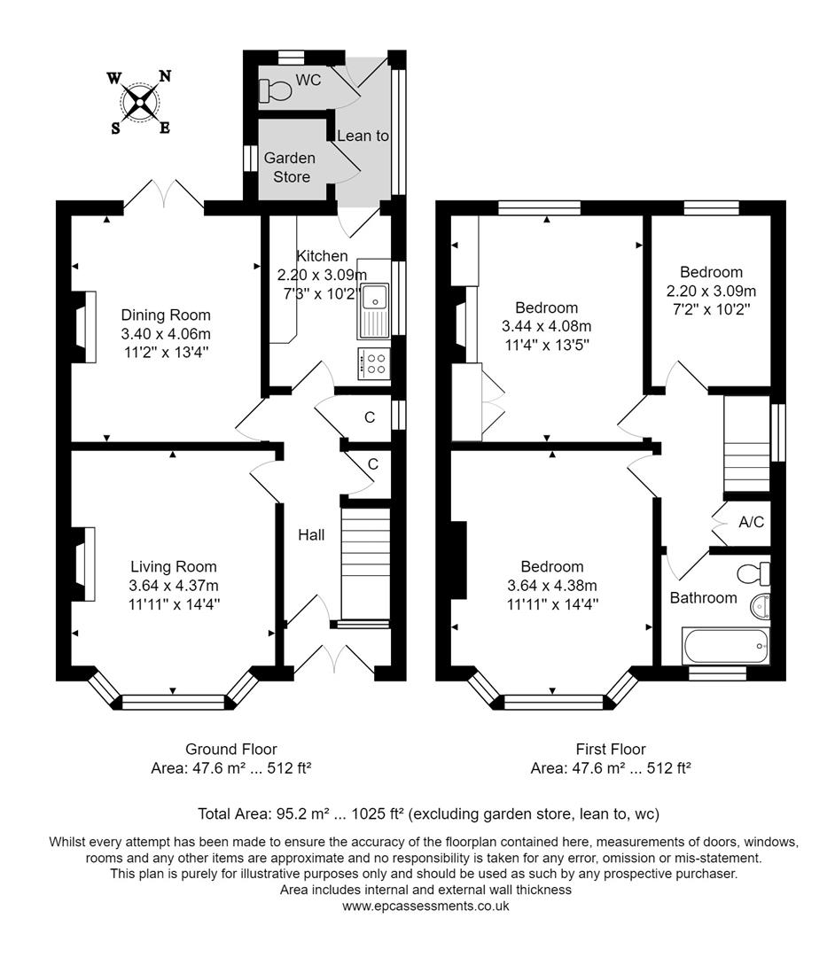Floorplans For Rosslyn Road, Bath