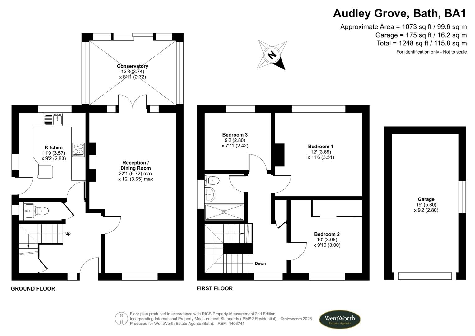 Floorplans For Audley Grove, Bath